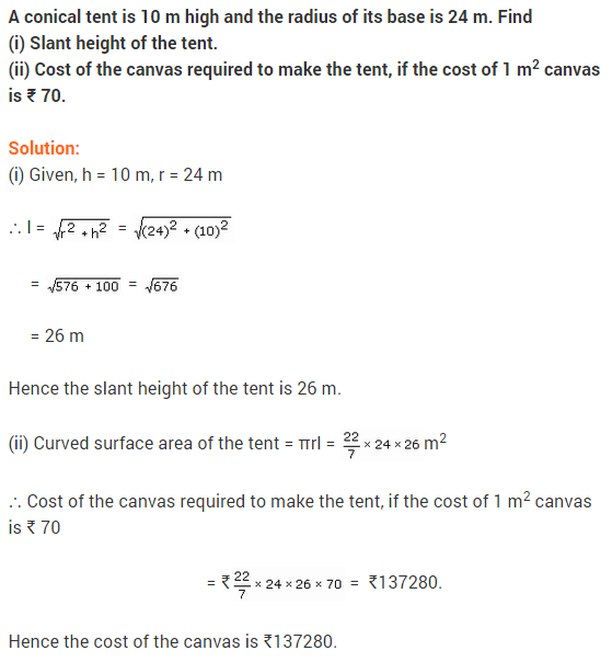 NCERT Solutions Class 9 Maths Chapter 13 Surface Areas and Volumes Ex 13.3