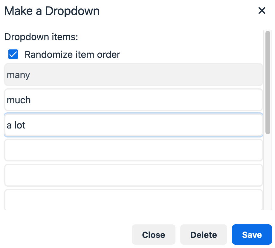 Create online cloze / maze passage tests for reading comprehension