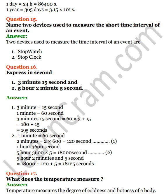 Selina Concise Physics Class 6 ICSE Solutions Chapter 2 Physical ...