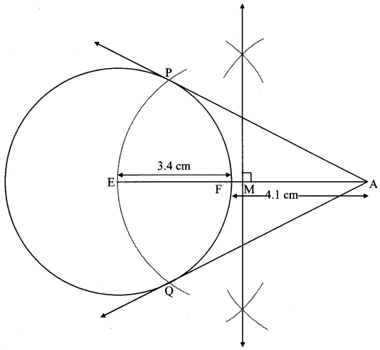 Maharashtra Board Class 10 Maths Solutions Chapter 4 Geometric Constructions Problem Set 4 10