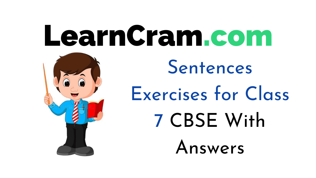 Sentences Exercises for Class 7 CBSE