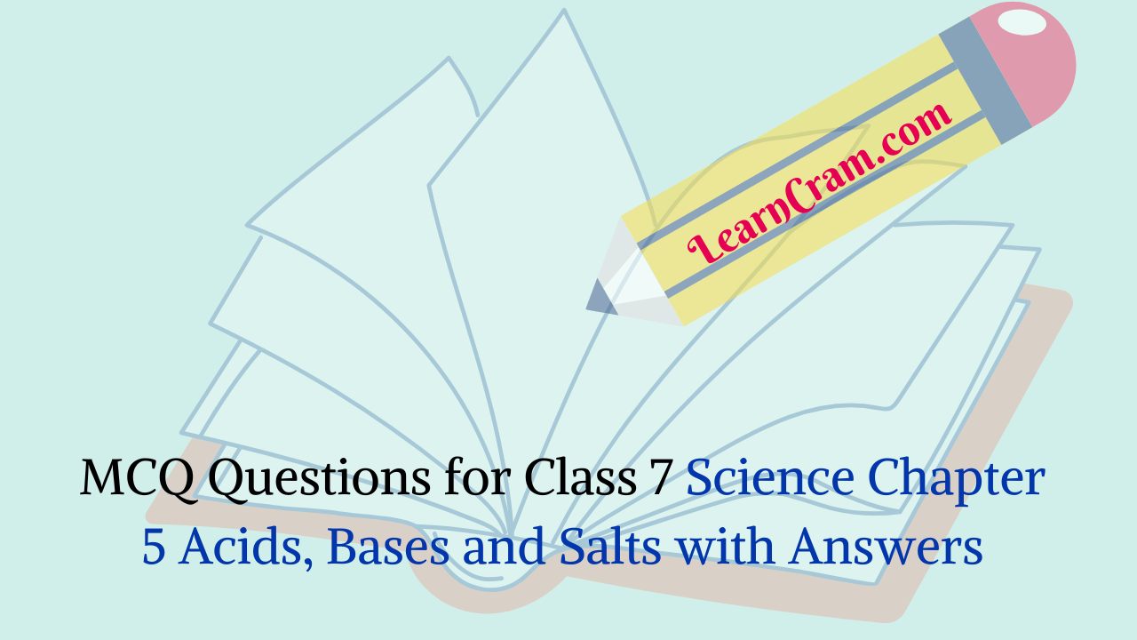 MCQ Questions for Class 7 Science Chapter 5 Acids, Bases and Salts with Answers