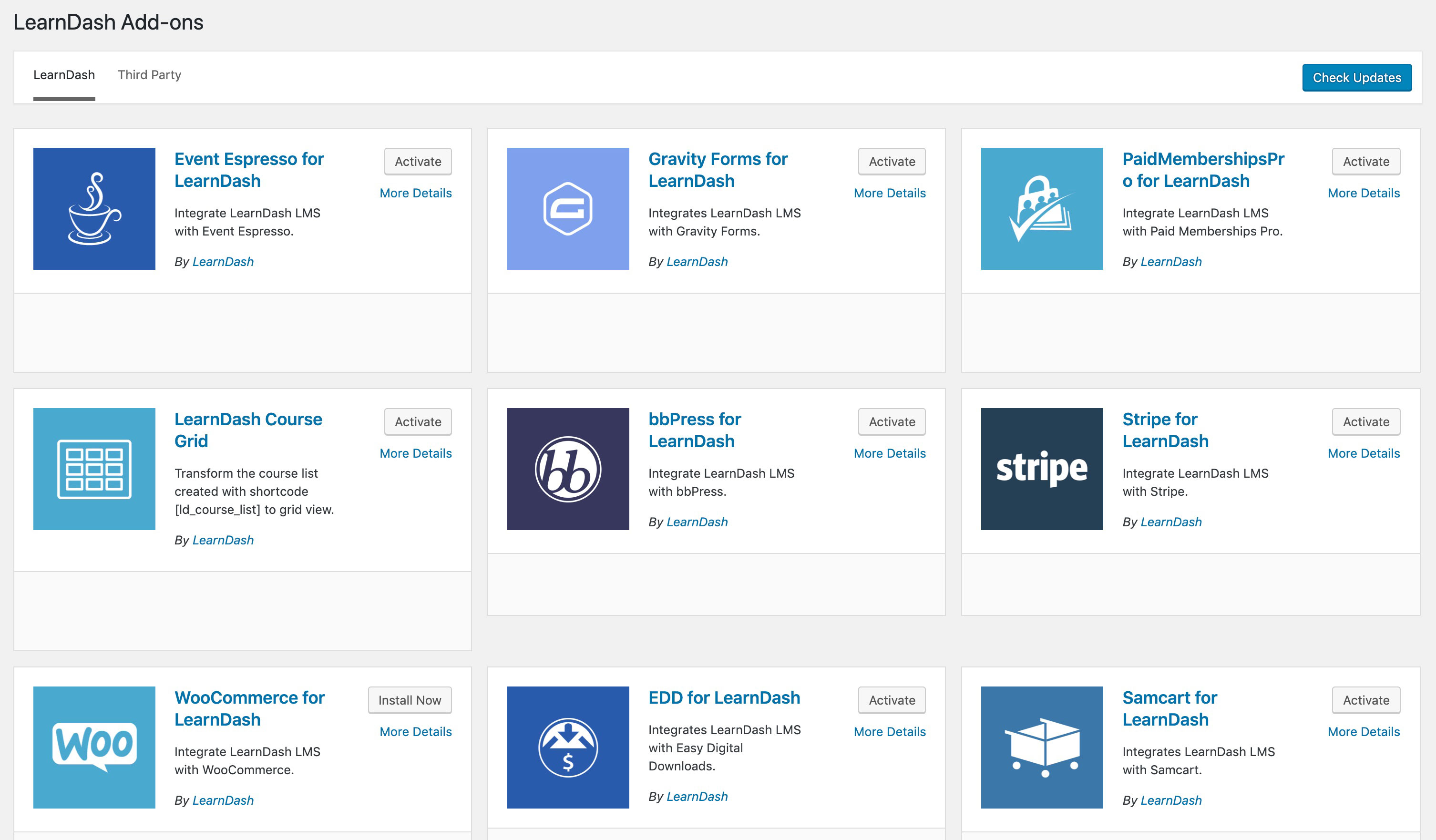 AddOns LearnDash Support