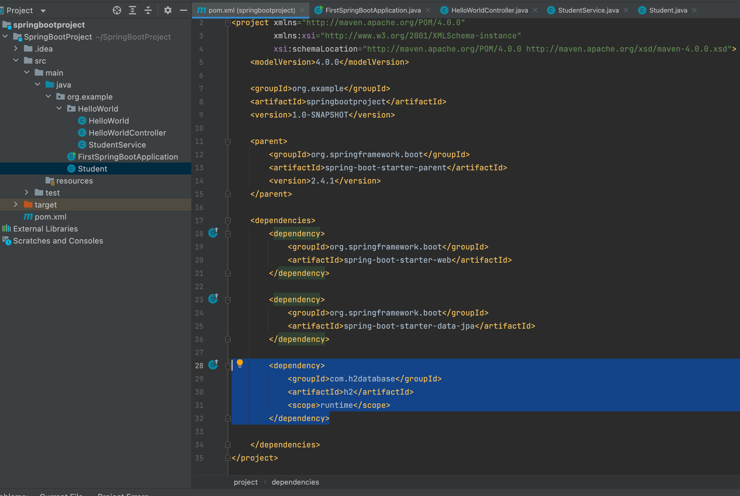 Spring Boot H2 Database