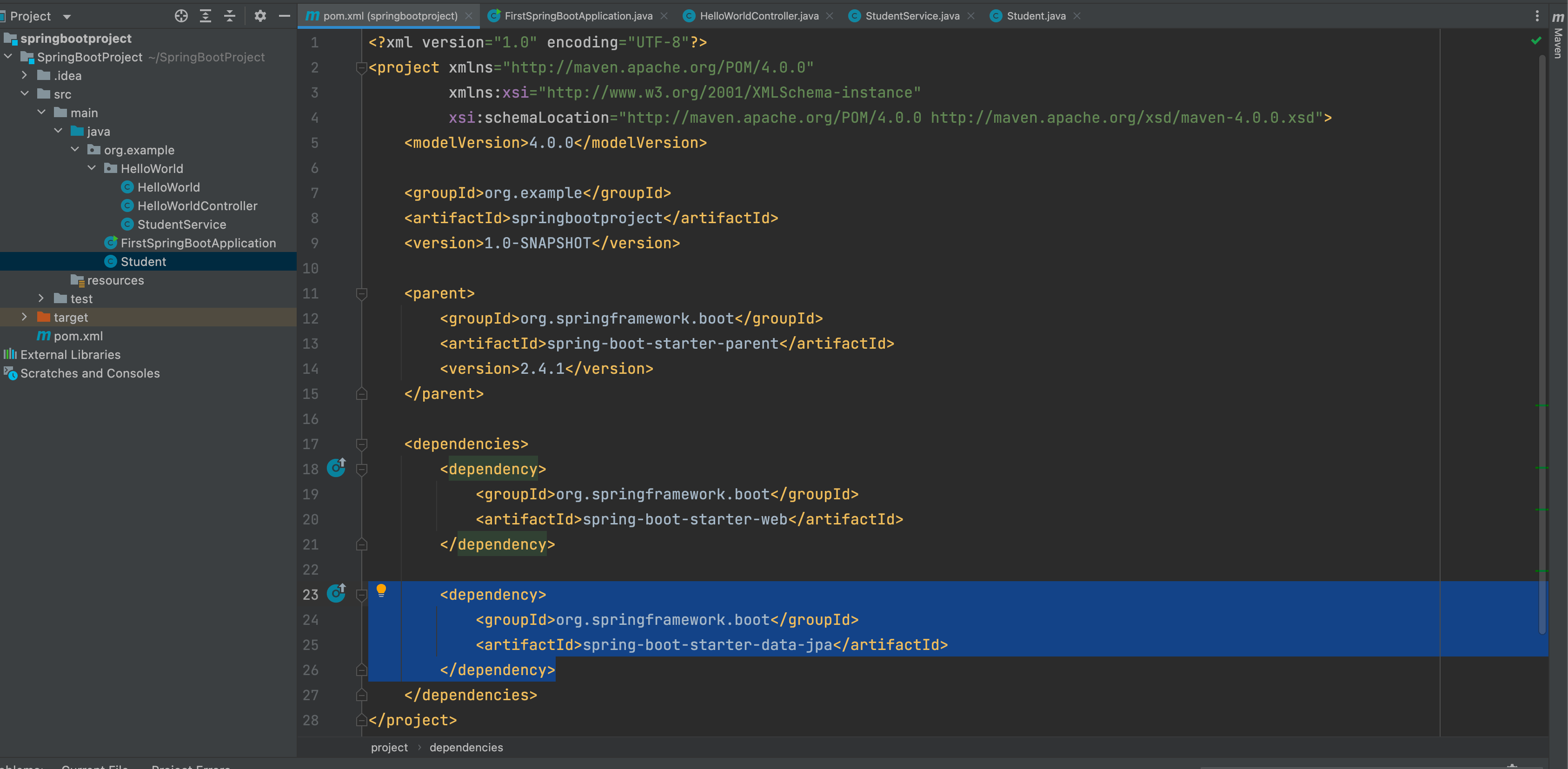 Spring Boot Spring Data Starter JPA