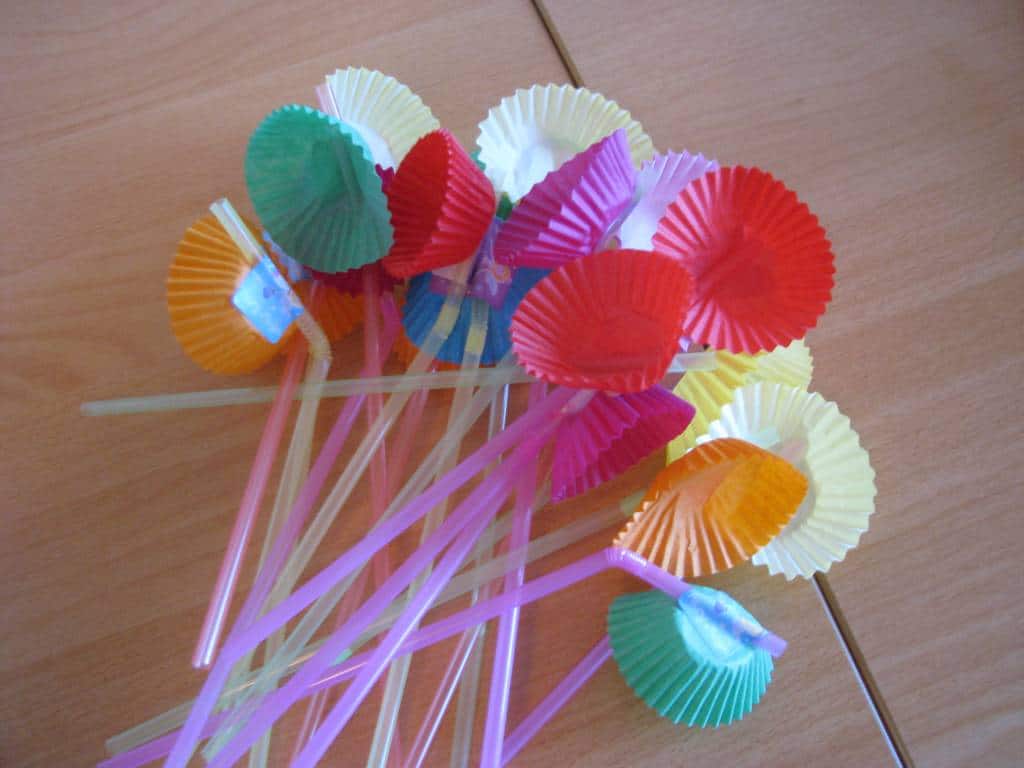 Straw Flowers Learning 4 Kids