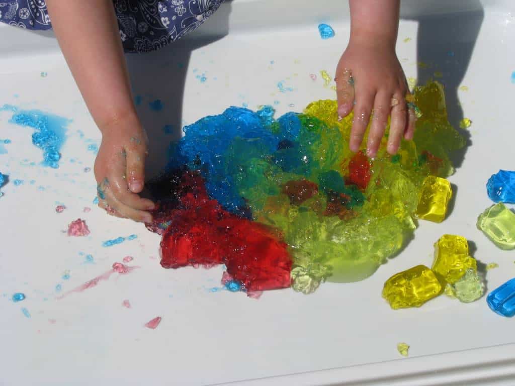 Sensory Play with Jelly Learning 4 Kids