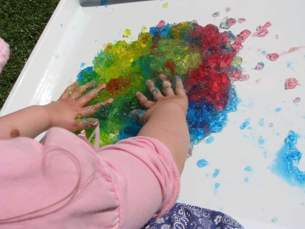 Sensory Play with Jelly Learning 4 Kids