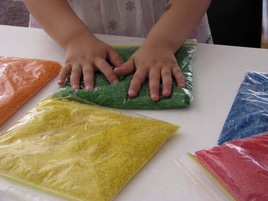 Rainbow Rice Bags Learning 4 Kids