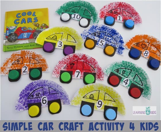 Car Craft Activity for Kids Learning 4 Kids
