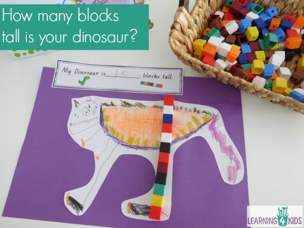 Measurement Length Activity The Really Big Dinosaur Learning 4 Kids