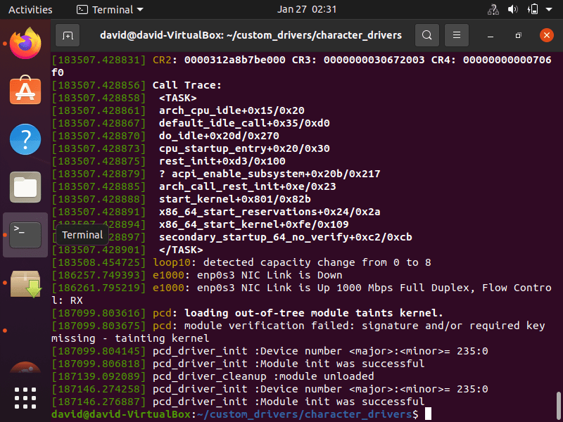 How to Test a Linux Character Device Driver