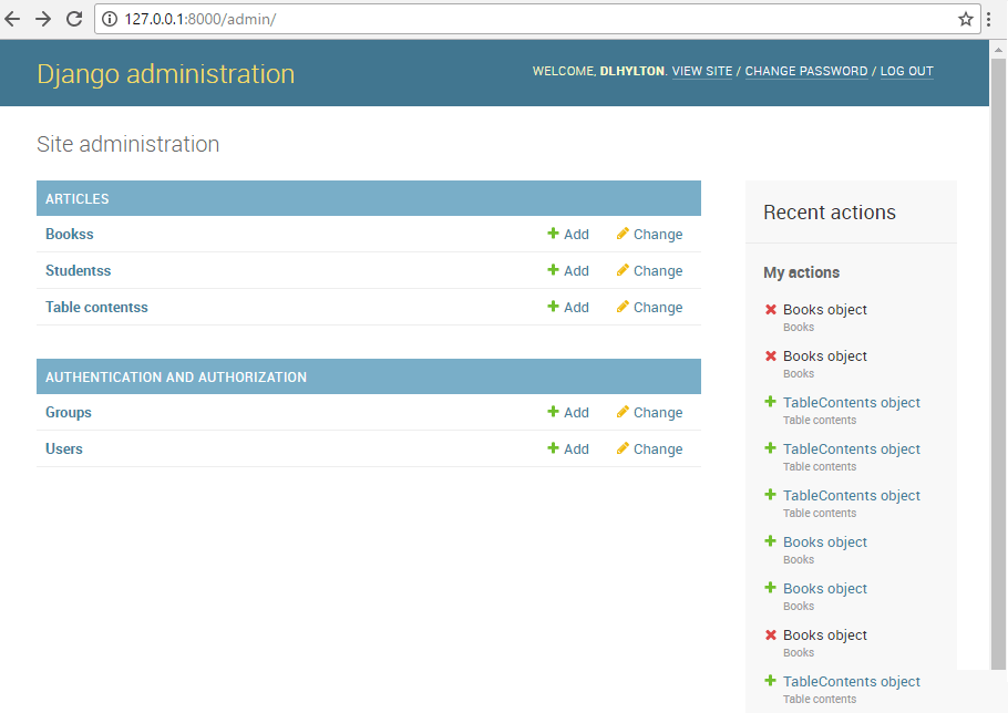 How to Register a Database Table with the Admin Interface in Django
