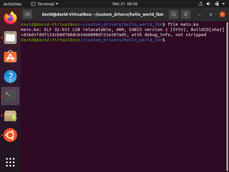 How to Create a Linux Kernel Module and Run it On a Local and Target