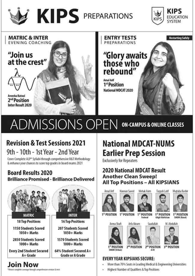 Kips Entry Test Preparation 2024 Fee Structure NUST FAST GIKI