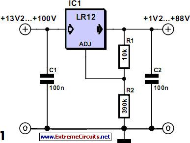 100V Regulators Circuit Diagram