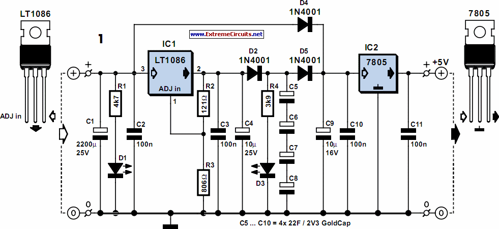 Schematic Diagram Of 5v Power Supply