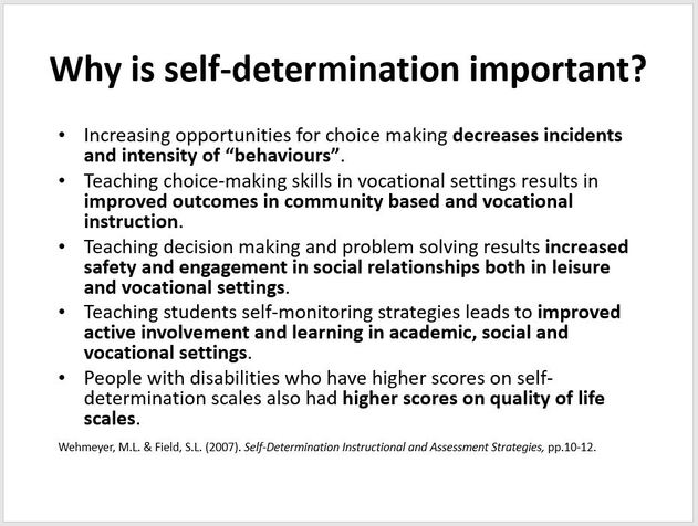 Self-Determination - Learning for All