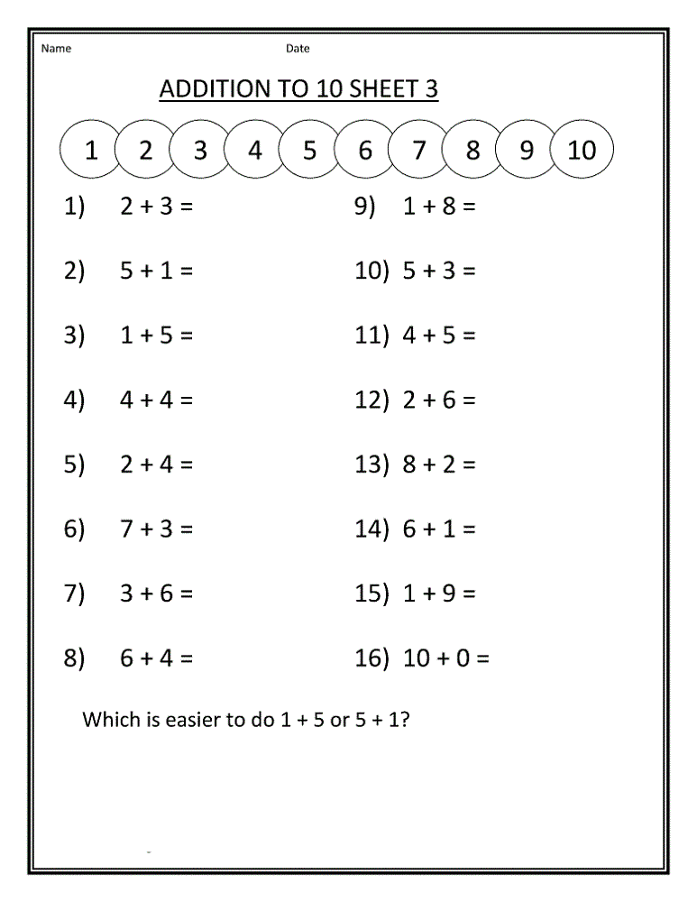 Math Computation Worksheets Learning Printable