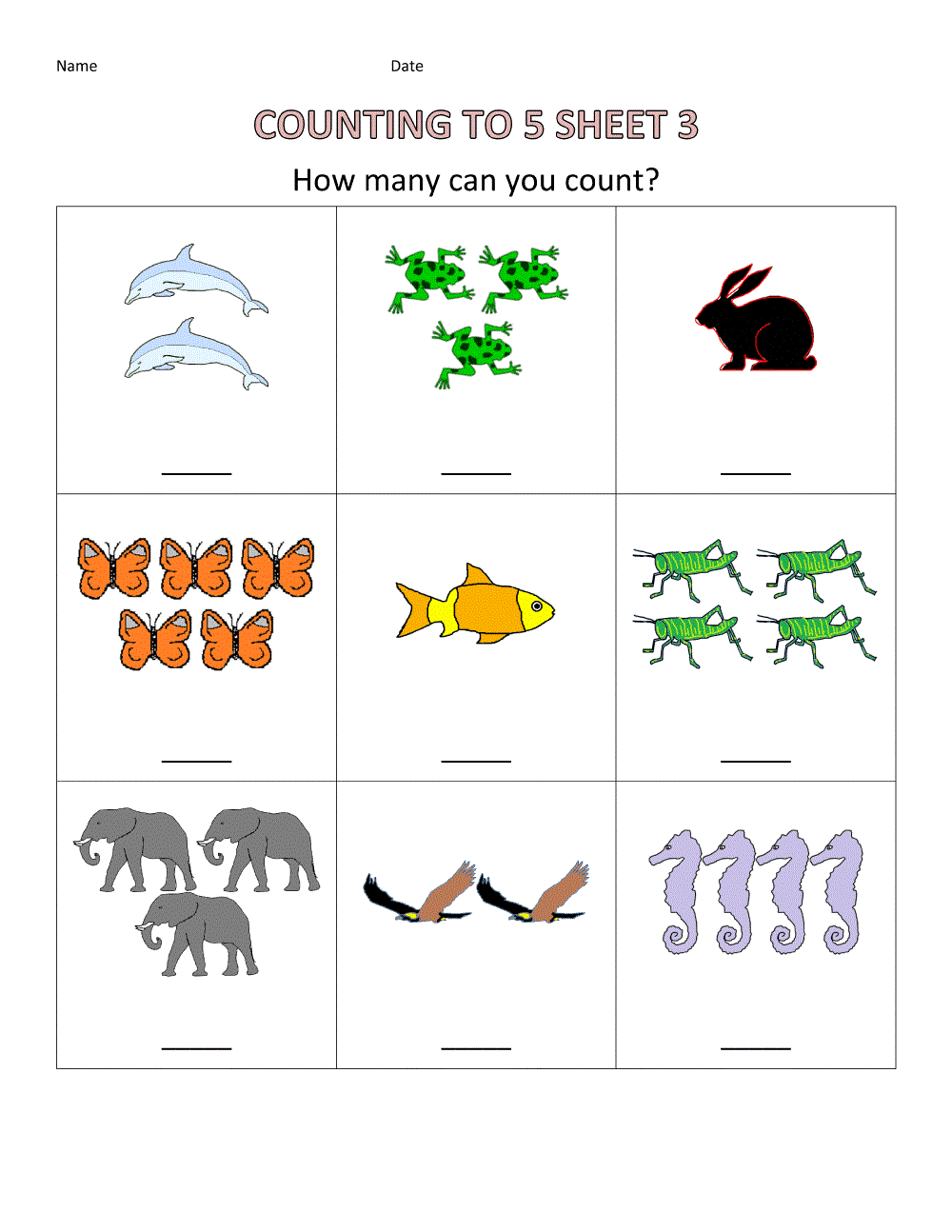 Free Toddler Worksheets | Learning Printable