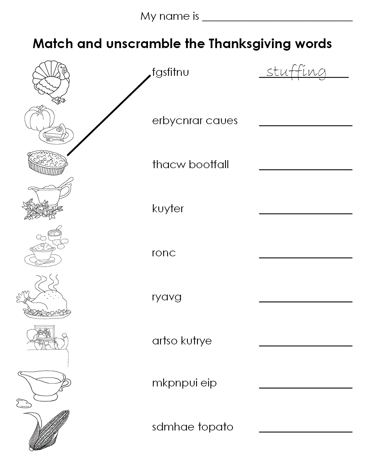 Printable Worksheets for Elementary Students | Learning Printable