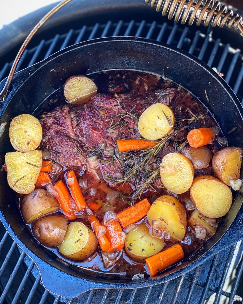 Smoked Pot Roast in Dutch Oven Learning To Smoke
