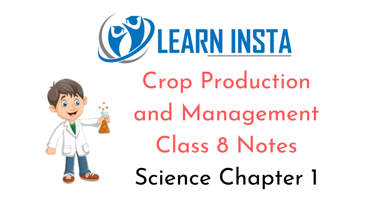 Crop Production and Management Class 8 Notes Science Chapter 1