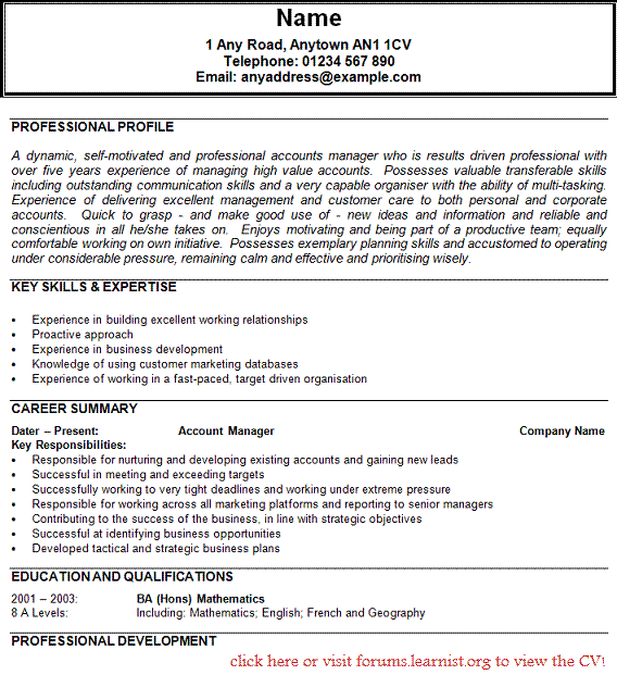 Senior Account Manager Job Description Marketing