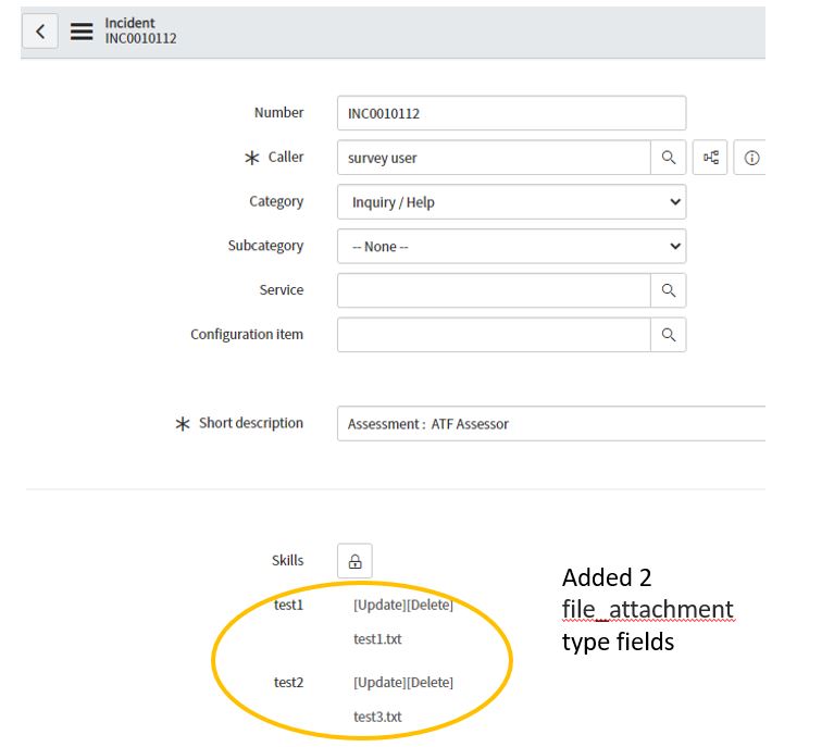 Custom file attachment with field mapping
