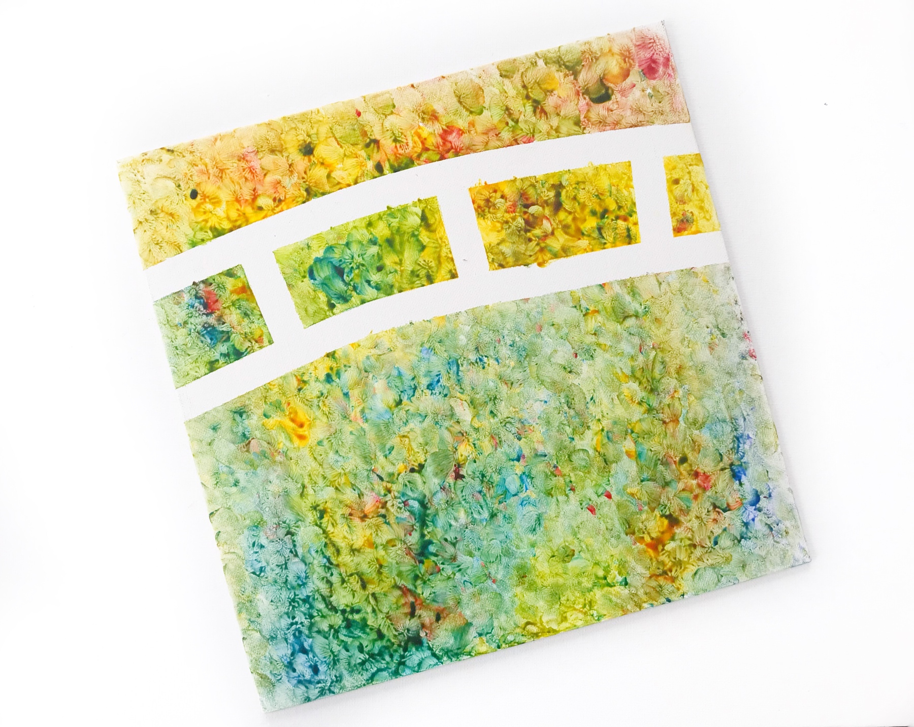 Toddlers Finger Paint Water Lilies with Claude