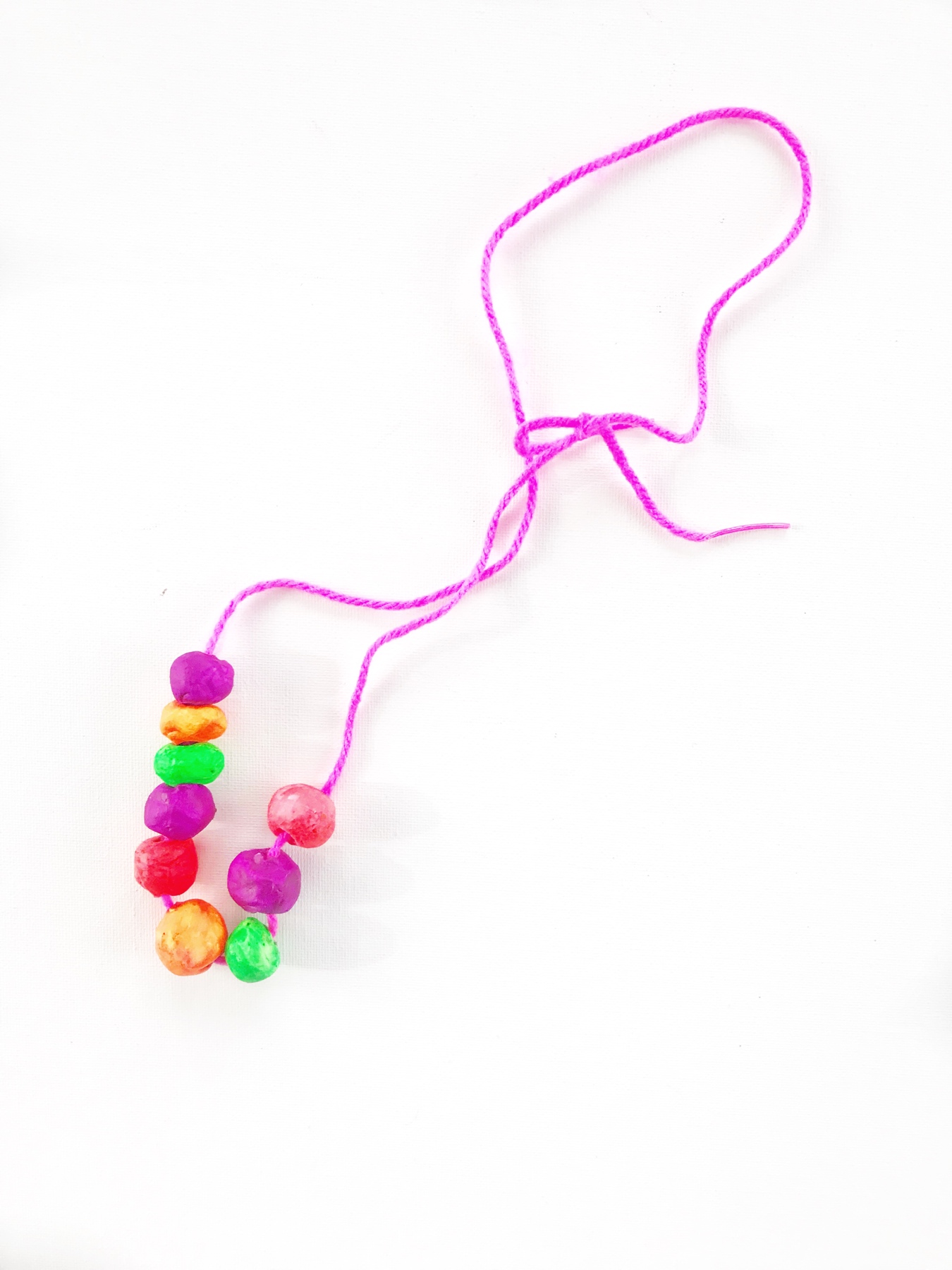 How to Make Clay Beaded Necklaces with Toddlers and Preschoolers
