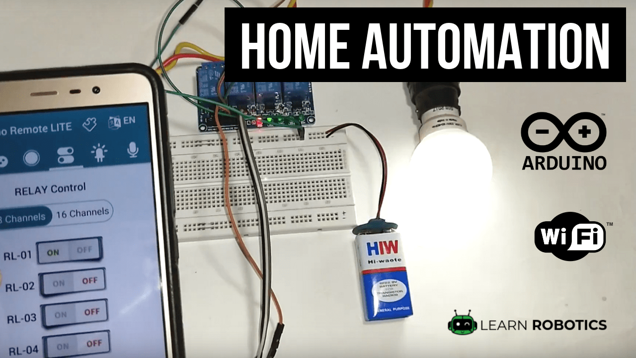 Home Automation using Arduino and WiFi Learn Robotics