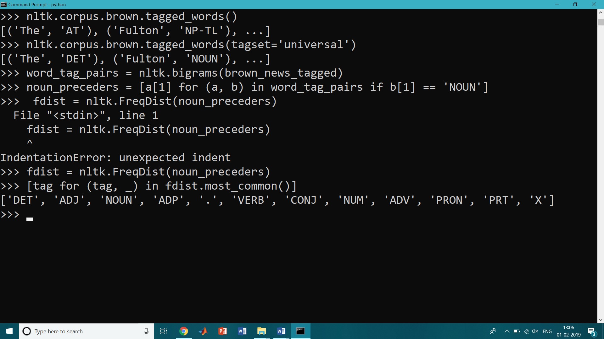 Categorizing and POS Tagging with NLTK Python Learntek
