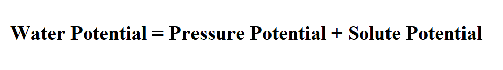 How to Calculate Water Potential.