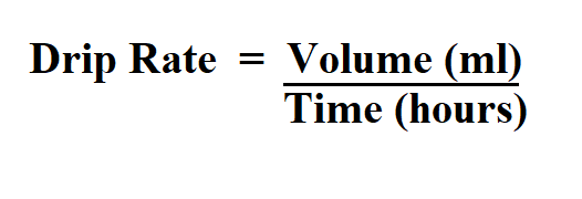 How to Calculate Drip Rate.