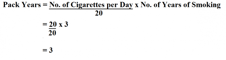 How to Calculate Pack Years.