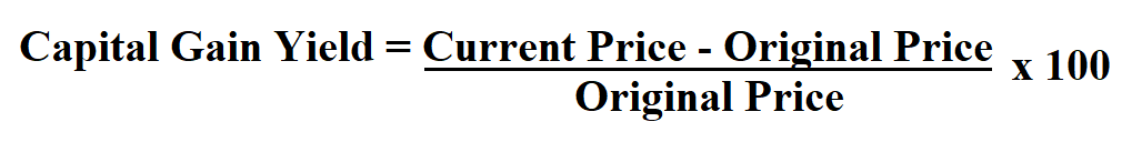 How to Calculate Capital Gains Yield.