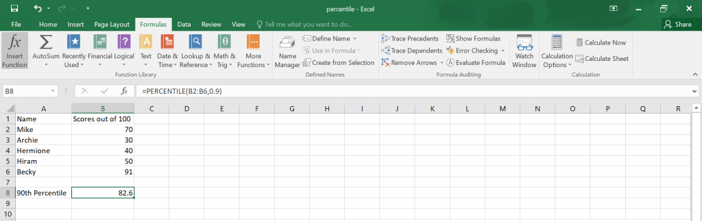 How to Calculate Percentile in Excel.