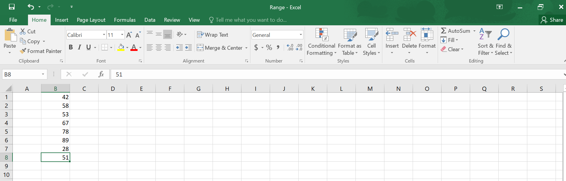 How to Calculate Range in Excel.