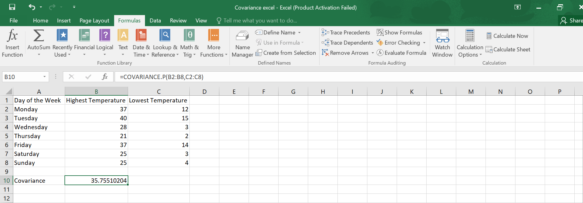 How to Calculate Covariance in Excel.