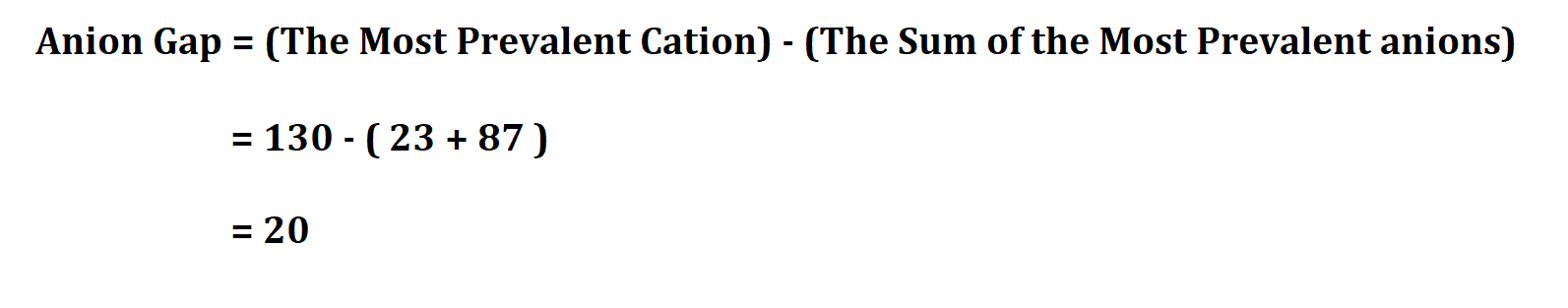 How to Calculate Anion Gap.