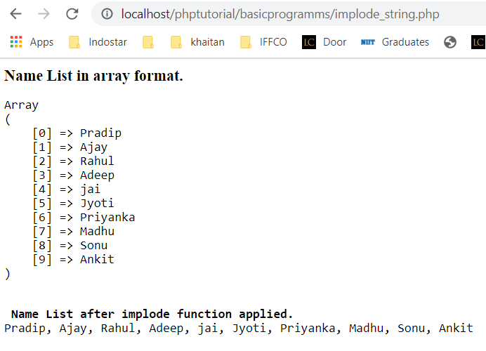 PHP explode implode String function explode vs implode Learn