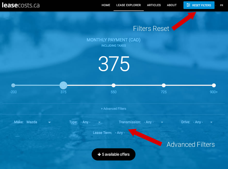 Canada Car Lease Calculator & Explorer How To Use It • LeaseCosts Canada