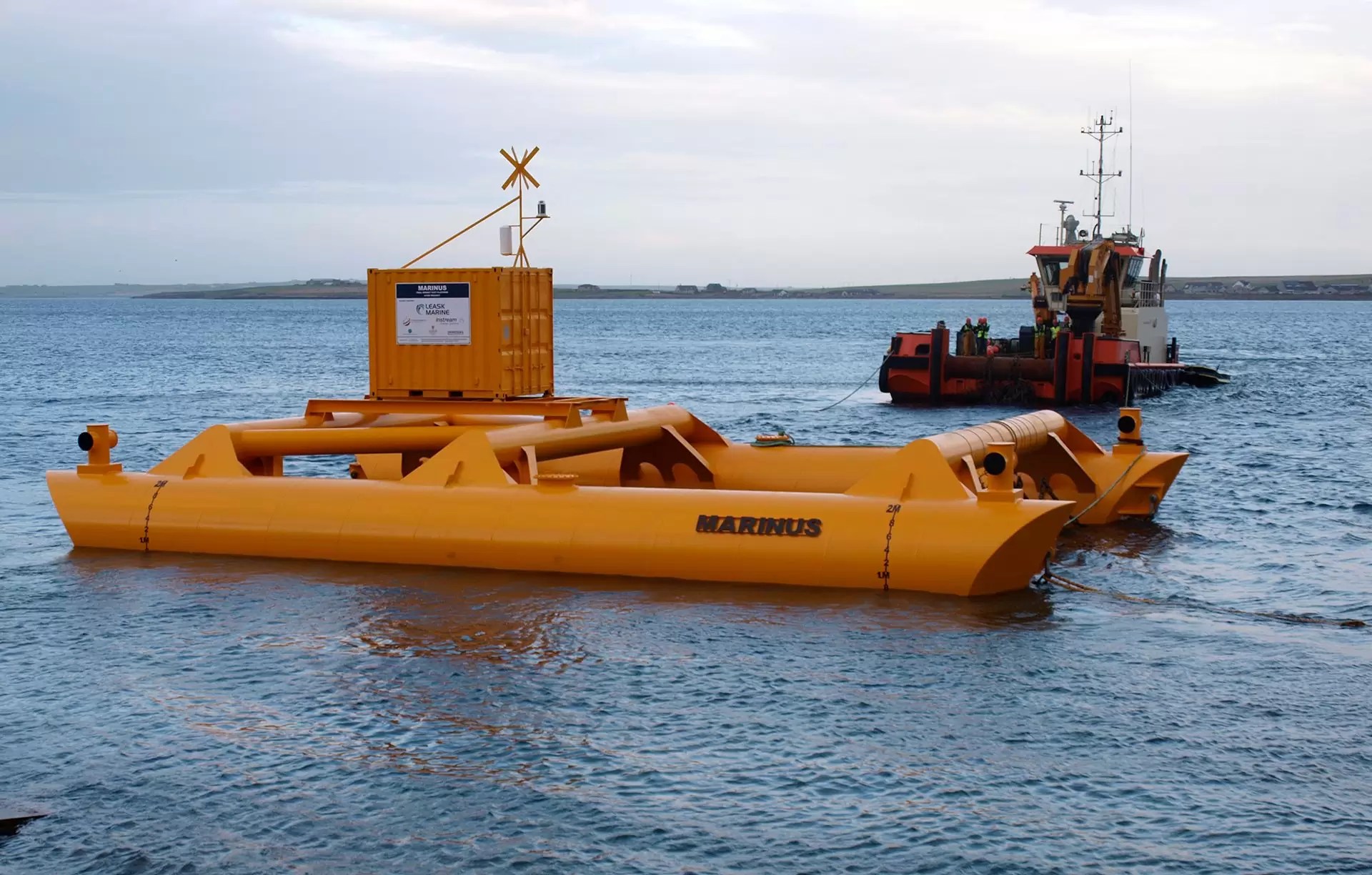 Marinus Mobile floating marine test platform by Leask Marine