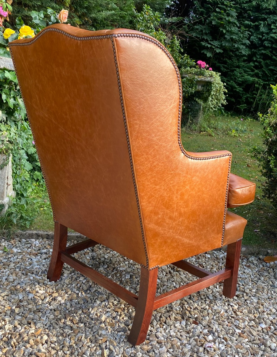 Leather Chairs of Bath Chelsea Design Quarter Leather Wing Chair