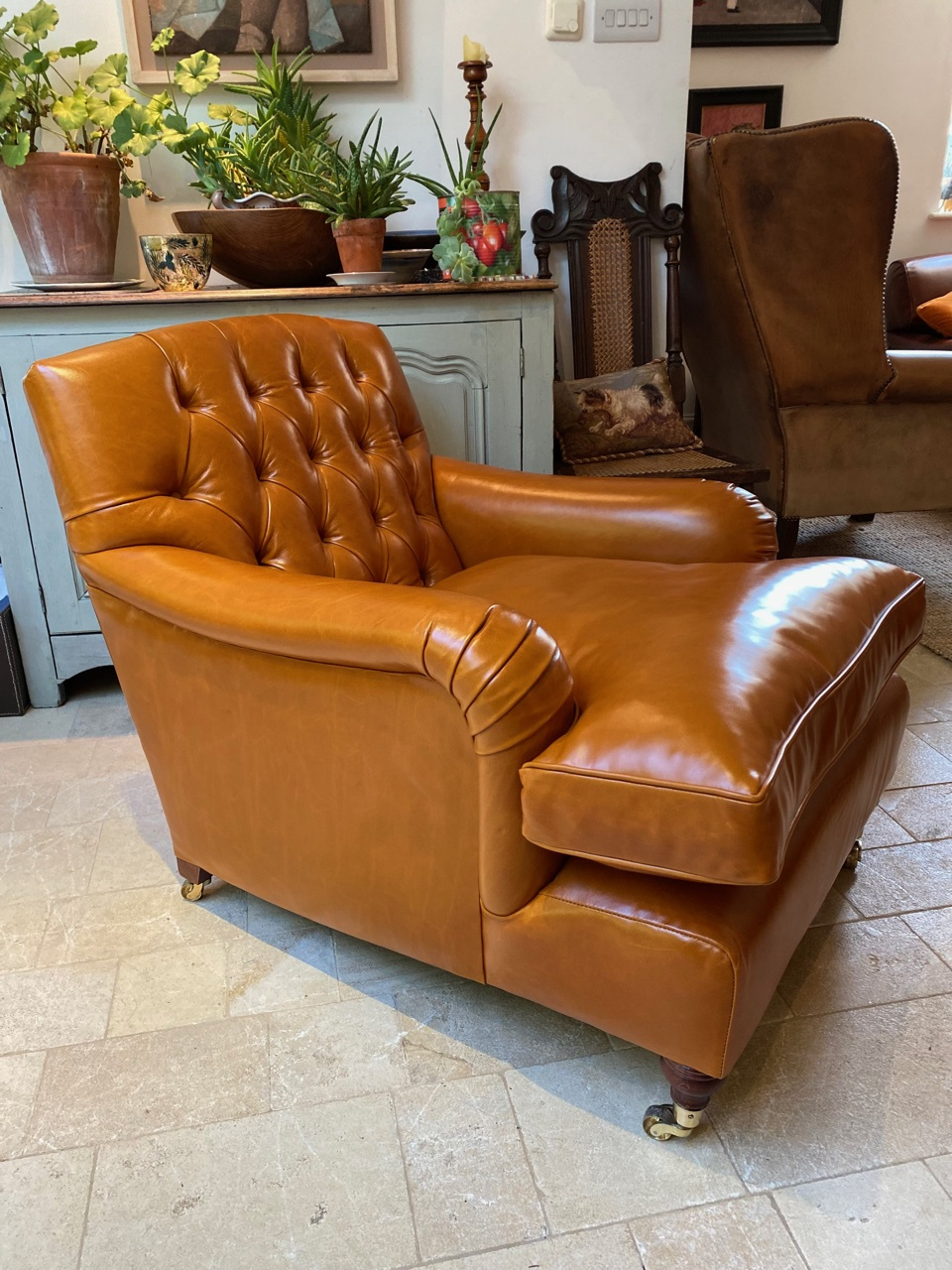 Leather Oxford Study Chair, Leather Chairs of Bath, Leather Club Chair