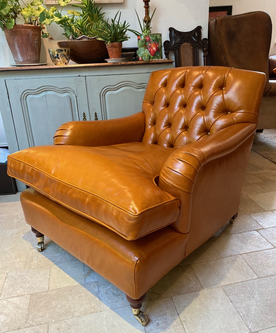 Leather Oxford Study Chair, Leather Chairs of Bath, Leather Club Chair