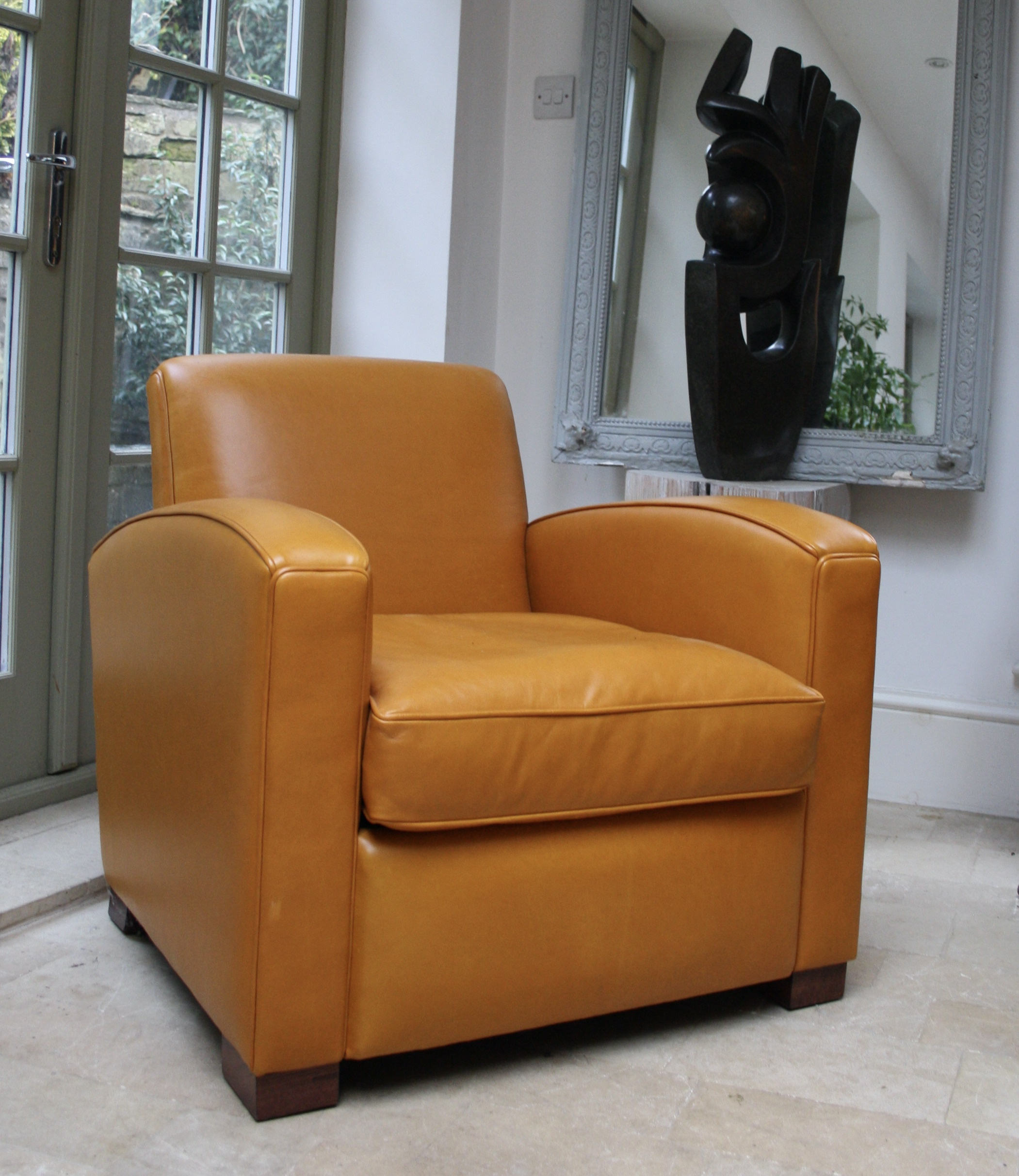 Leather Deco Chair, Leather Chairs of Bath, 1930s Deco Chair, Art Deco