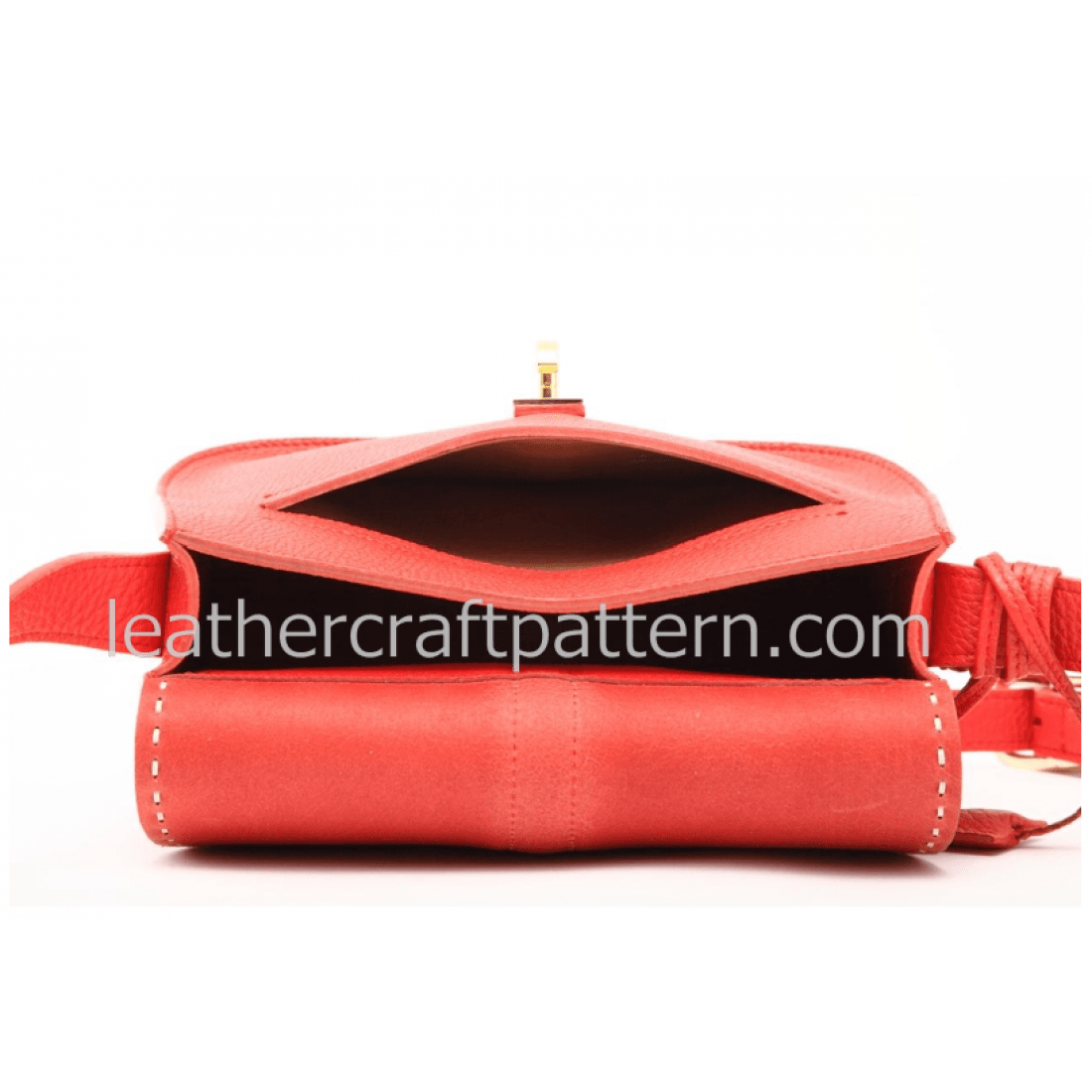 Leather bag sewing pattern, women shoulder bag pattern, handbag pattern