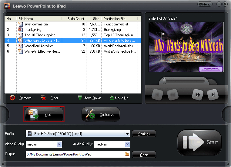 Stepbystep Guide on How to Convert PowerPoint to iPad MP4